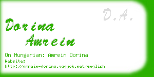 dorina amrein business card